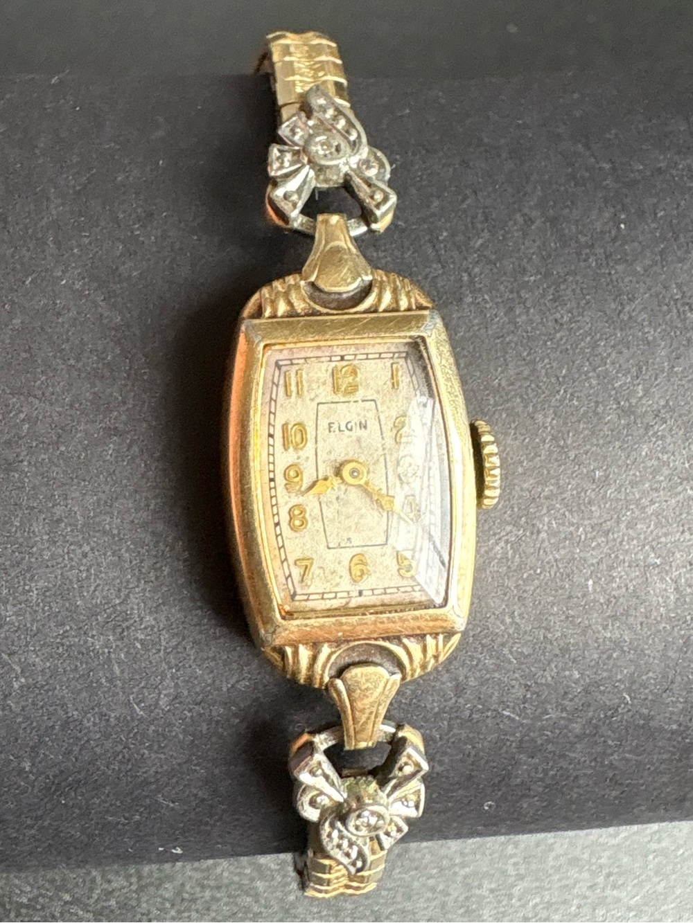 Elgin Women's Gold Tone Vintage Bracelet Watch